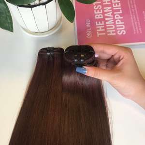 Lista de precios al por mayor, cutícula alineada, baya oscura, paquete de cabello humano liso virgen crudo, sin químicos, se pueden teñir extensiones de cabello - Product Image 6