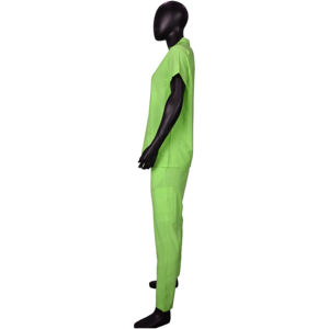 Ensembles d'uniformes de gommage fabriqués en usine sur mesure col montant à manches courtes pour les gommages cliniques uniformes de gommage opératoire médical pour soins infirmiers - Product Image 6