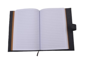 Carnet professionnel de qualité supérieure personnalisable avec fermeture à pression, en cuir et feutre, avec papier ligné en mélamide, rechargeable - Product Image 3