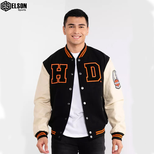 2025 nouveautés bonne qualité élégant Bomber personnalisé hiver hommes broderie varsity basket Bomber veste - Product Image 4