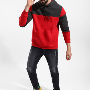 Sweat à capuche sport en polaire robuste pour homme, automne-hiver, multicolore uni, 100 % coton, impression numérique, simple et épais - Product Image 4
