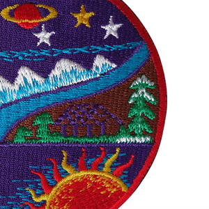 Patch brodé léger en tissu sergé, grand format, personnalisable, thermocollant, pour vêtements, vente en gros, découpe laser, meilleur matériau doux, patch brodé unique - Product Image 2