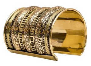 Handmade Wide Brass <b>Cuff</b> Bracelet Vintage Style Butterfly Shape Artisan Jewelry for Parties Wholesale Buyers Welcome! - Product Image 2