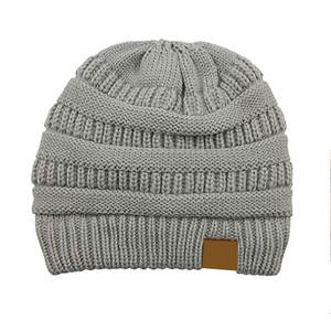 Gorro de Punto Jacquard Unisex de Color Sólido, Algodón/Lana, Transpirable y Cómodo, Ajustable, Estilo Casual, Alta Calidad, Nuevo Estilo - Product Image 2