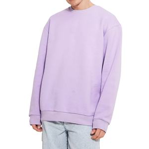 Sweat-shirt décontracté pour homme, design personnalisé 2026, fabriqué en OEM, col rond, manches longues, en coton uni, sweat-shirt 2026 - Product Image 1