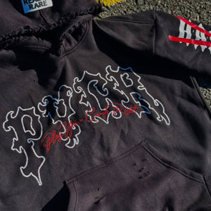 Chándales personalizados de algodón 100% con forro polar, lavado ácido, teñido en prenda, con capucha, cordón ajustable, estampados, de secado rápido para hombre - Product Image 5