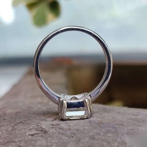 เพชรสำหรับปลูกในห้องปฏิบัติการ Asscher ทอง10K ได้รับการรับรองสำหรับผู้หญิง IGI สำหรับงานแต่งงานงานหมั้นและงานเลี้ยง - Product Image 6