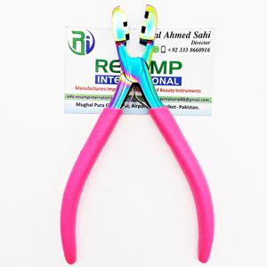Poignée en caoutchouc rose en acier inoxydable professionnel Micro Kératine Remover Pince Kératine Bonding Fusion Bond Crusher Extension de cheveux - Product Image 2