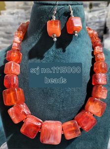 Collares de cuentas de resina de mosaico personalizados para mujeres-Joyas de piedras preciosas personalizables - Product Image 4