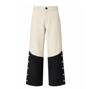 Pantalon de style Napoléonien vintage haut de gamme en toile écologique légère pour homme, avec caractéristiques frontales distinctives - Product Image 1
