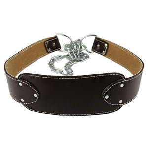 GAF cuero de vaca cuerpo edificio Dip cinturón acolchado cuero Metal entrenamiento Fitness levantamiento de pesas y levantamiento de pesas almohadilla de soporte de espalda - Product Image 2