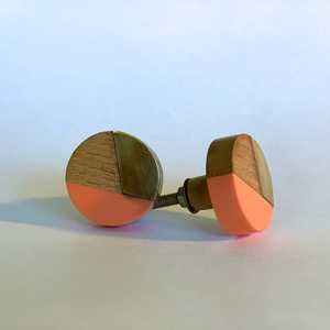 ลูกบิดกระดูกลูกบิดประตูไม้เรซินสำหรับฮาร์ดแวร์เซรามิก - Product Image 2