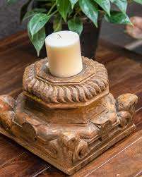 Home Party Christmas Wooden Tea Light Wooden <b>Candle</b> Stand Farmhouse Wood <b>Candle</b> Holders <b>Candle</b> Holder for Home Decor Wedding - Product Image 2