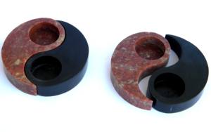 T-Light Chandelier Bougeoir Décoration de la Maison Stéatite Colorée Décor Naturel Votive - Product Image 2