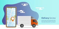 Android Mac Linux Compatible Courier Service Booking App Améliorez votre entreprise avec Internet Version Stock Produit