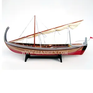 Производитель Gia Nhien одобрил индивидуальный дизайн, низкая модель DHONI деревянная модель лодки-высококачественная деревянная модель корабля