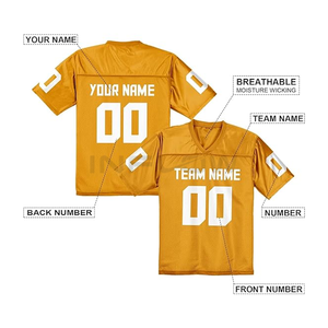 Vente en gros de maillots de football américain Uniformes de football américain Broderie Acceptée Tailles personnalisées Couleurs Acceptées Inflow - Product Image 5