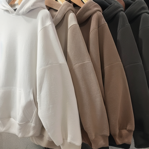 Custom Men's Vintage <b>Hoodie</b> 100% Cotton 500gsm Distressed Cropped Hem Acid Washing Digital DTG Autumn Embroidered Fabric - Product Image 5