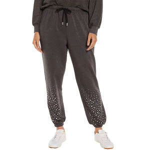 Pantalones Deportivos con Pedrería al por Mayor, MOQ Bajo, Precio Bajo, Alta Calidad, Servicio OEM, Logotipo Personalizado - Product Image 4