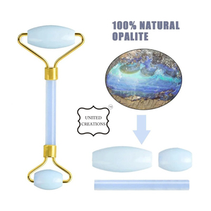 ลูกกลิ้งหินหยกธรรมชาติสำหรับนวดยกกระชับใบหน้าลูกกลิ้งหินหยกธรรมชาติ100% - Product Image 3