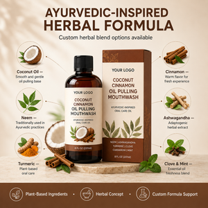 Enjuague Bucal Herbal OEM ODM con Aceite de Coco y Neem Ashwagandha - Product Image 4