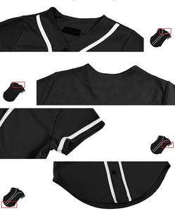 Nueva moda béisbol desgaste camisas mujeres personalizado OEM béisbol uniformes secado rápido personalizado ajuste juvenil béisbol Jersey - Product Image 4