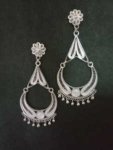 Pendientes de tuerca de Chandbali de alta calidad, superventas, directos del proveedor indio, joyería de moda brillante de alta calidad - Product Image 2