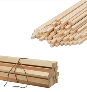 Varillas Cuadradas de Madera Grabadas Personalizadas, Palos de Madera Dura de Primera Calidad para Proyectos de Manualidades y Decoración de Interiores - Product Image 1