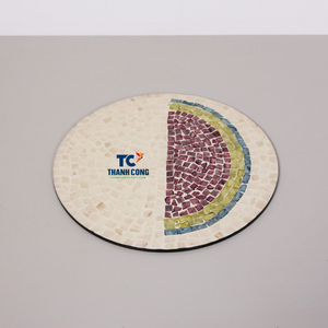 PLACEMAT MÈRE DE PERLE Fabriqué à la main Tapis de table incrusté de coquillages de qualité supérieure pour salle à manger haut de gamme, coffrets cadeaux et décoration de la maison - Product Image 3