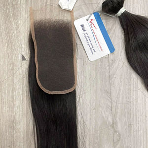 Oferta de Navidad 2025: Extensiones de Cabello Humano Vietnamita con Cierre Suizo HD, Cabello Liso Natural con Nudos Pequeños y Pre-arrancados - Product Image 1