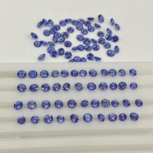 Premium 4mm - 4.5mm coupe ronde tanzanite naturelle pierre précieuse en vrac à facettes pour la fabrication de boucles d'oreilles bague bijoux semi-pierre grossiste - Product Image 4