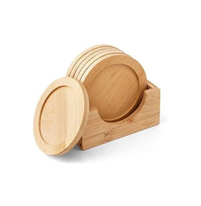 Posavasos de madera de nogal de estilo único, Forma cuadrada para el hogar y el hotel, posavasos para servir tazas de té y café de mesa - Product Image 6