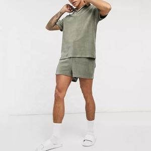 Survêtement d'été à manches courtes pour hommes/survêtement de sport de haute qualité, ensembles courts de plage, t-shirt avec short, ensembles jumeaux - Product Image 4