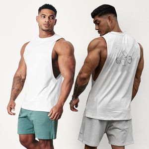 Camiseta sin Mangas Personalizada con Estampado, 95% Algodón, 5% Elastano, Deportiva, Holgada, para Gimnasio, para Hombre - Product Image 3