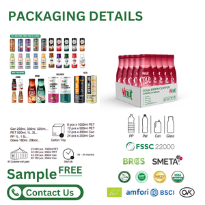 Lata VINUT de 200ml (enlatada), etiqueta privada personalizada, bebida de café negro, muestra gratis, buena para la salud, lista para beber - Product Image 6