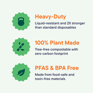 Contenants alimentaires à clapet 100 % compostables, écologiques et jetables en bagasse et fibres de canne à sucre biodégradables - Product Image 4