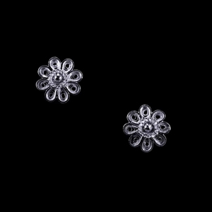 ต่างหูดอกไม้3เม็ดสไตล์คลาสสิกคุณภาพสูงสินค้าจากอินเดียส่งตรงพร้อมเครื่องประดับแฟชั่นระยิบระยับแวววาว - Product Image 2