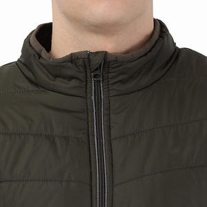 Chaquetas acolchadas para hombre, de la mejor calidad, en Color negro, cuello levantado liso, ropa informal con estilo, chaquetas hinchables para invierno - Product Image 5