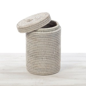 Poubelle en rotin de plusieurs tailles, fournitures en gros, poubelles tressées écologiques. - Product Image 2