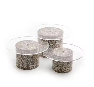 El soporte de pastel de nácar más exigente, soportes decorativos de último diseño para decoración de fiestas, bodas y cumpleaños, superventas - Product Image 2