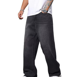 กางเกงยีนส์เดนิมแฟชั่นสตรีทใหม่ล่าสุด ราคาโรงงาน OEM ขายส่งราคาถูก - Product Image 1