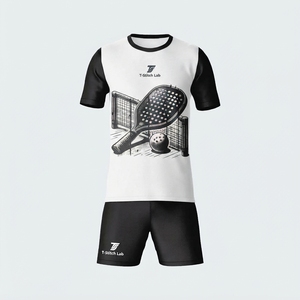 บริการ OEM เสื้อแขนสั้นสำหรับเล่นพิคเคิลบอล แบบ unisex ชุดกีฬา ดีไซน์ล่าสุด สำหรับทุกฤดูกาล ผลิตจากโพลีเอสเตอร์ 100% แห้งเร็ว - Product Image 6