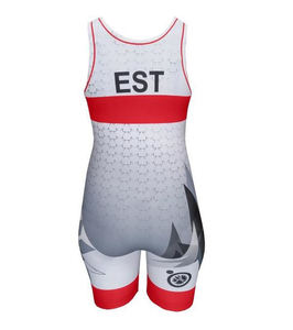 Meilleure qualité personnalisée hommes Sexy Mesh Sublimation Wrestling Singlet Premium Volleyball Wear - Product Image 4