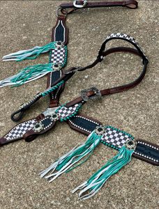 Ensemble d'équitation de rodéo d'entraînement équestre professionnel de haute qualité Design élégant en cuir occidental - Product Image 3