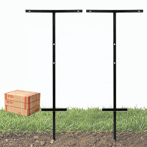 Estacas Metálicas de 42 Pulgadas con Barra en T, Resistentes a la Oxidación, para Letreros de Jardín, Exteriores, Estacionamientos, Fiestas, Graduaciones, Césped, Bares, Garajes y Ofertas - Product Image 1