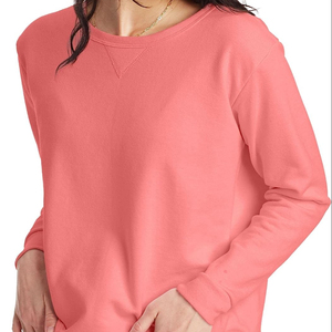 2024 femmes à manches longues pull à capuche O cou sweat avec Logo avant 100% haut en coton pour automne hiver Streetwear - Product Image 1