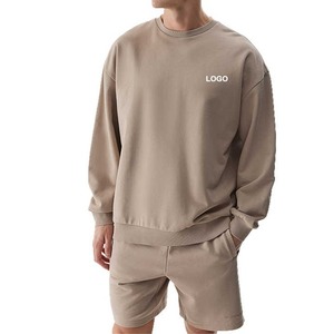 Sudadera de Cuello Redondo Personalizada OEM, Corte Regular, 100% Algodón, Felpa Francesa, Hombros Caídos, Forrada, Secado Rápido, Transpirable, para Hombre - Product Image 1