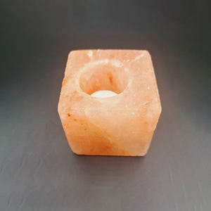 Portavelas de sal del Himalaya, Material orgánico, sal de roca Natural, decoración del hogar, prosperidad, armonía, bienestar, tacto Real, tamaño personalizado - Product Image 5