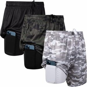 Customizable Mens Woven Plain Dyed Mid Performance Shorts Fabric Compression Liner <b>Phone</b> Pocket <b>Bulk</b> Wholesale Private Label OEM - Product Image 1