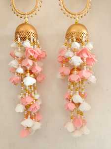 Punjabi Floral Kaleera Hathpool Brazaletes Par Joyería nupcial Haldi Sangeet Mayun Bodas Indian PakistaniTraditional Accesorios - Product Image 4